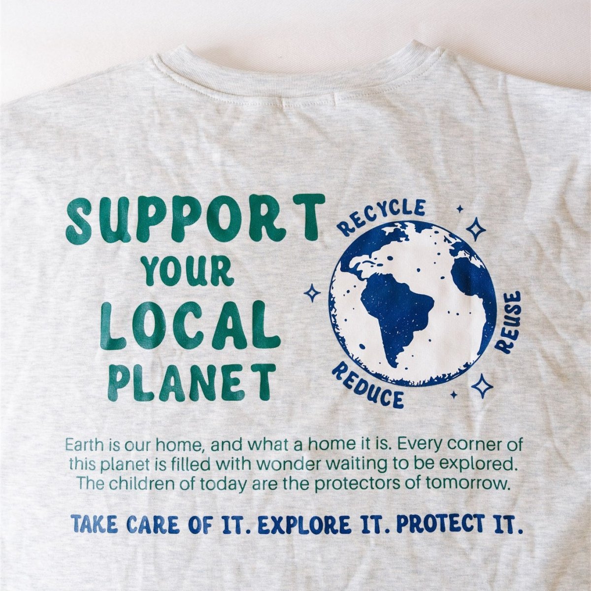 Earth Day Lightweight Crewneck - Roobear Kids