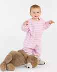 Striped Long Sleeve Romper - Roobear Kids