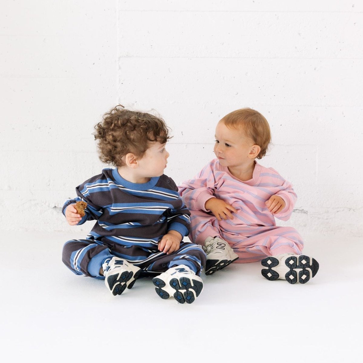 Striped Long Sleeve Romper - Roobear Kids