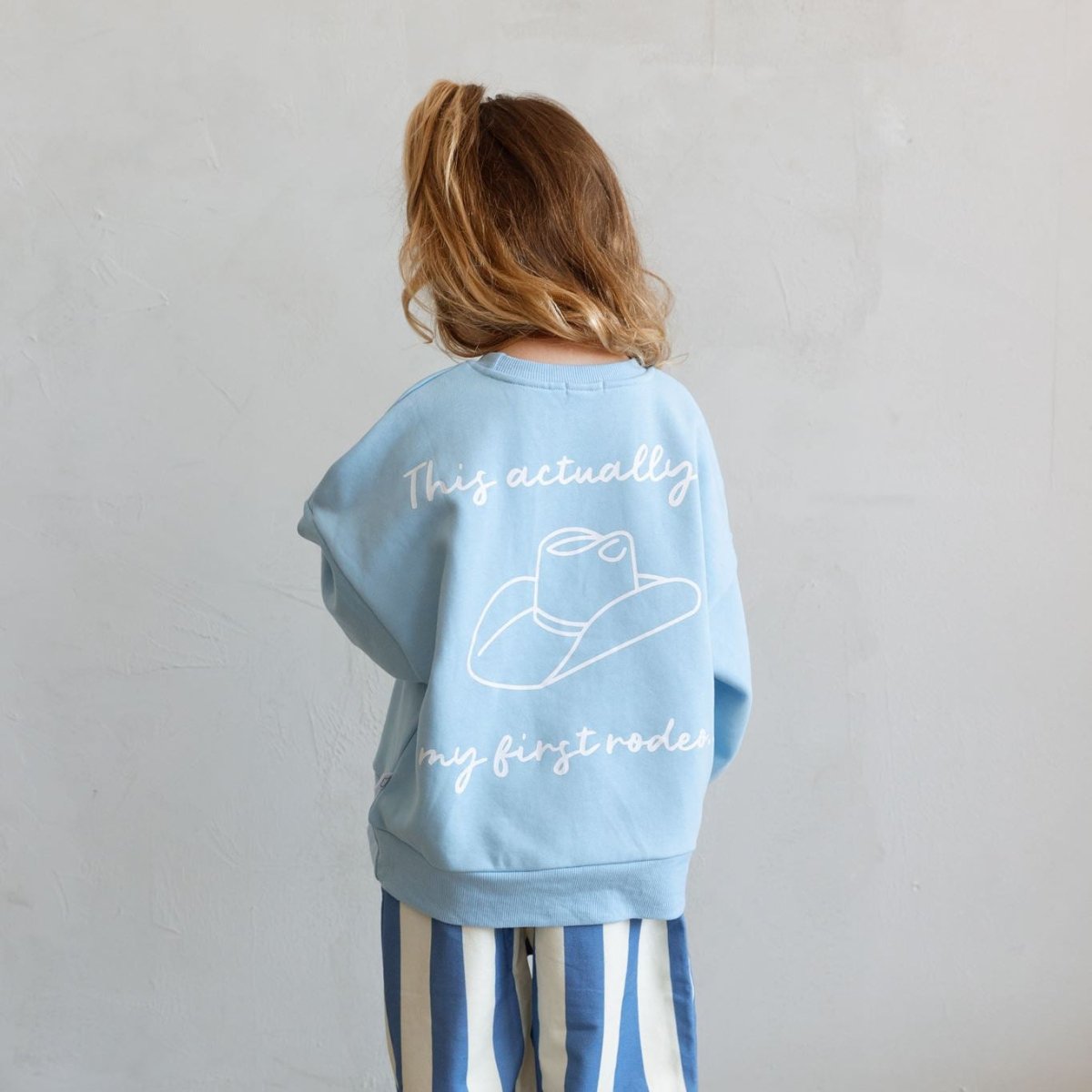 First Rodeo 100% Cotton Crewneck - Roobear Kids