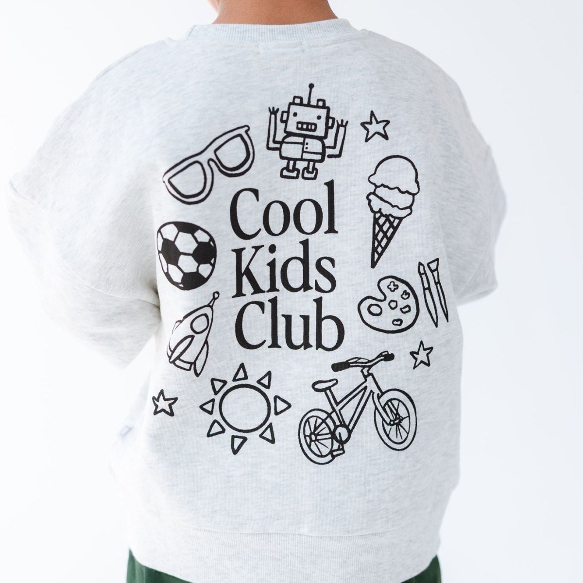 Cool Kids Club 100% Cotton Crewneck - Roobear Kids