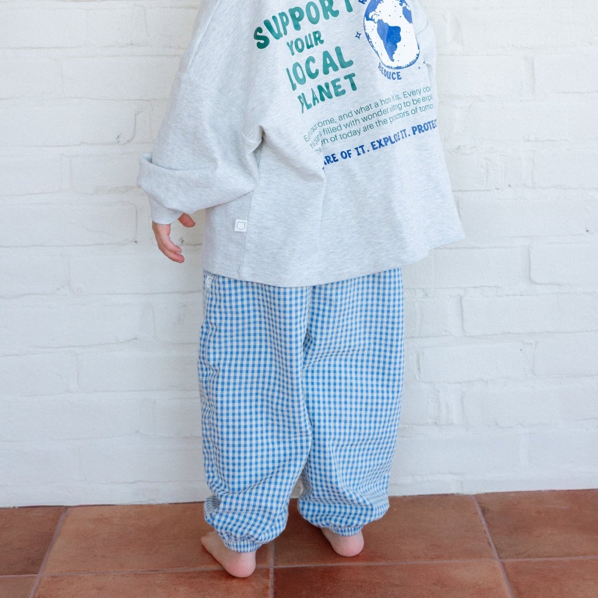 Comfy Gingham Pants - Roobear Kids