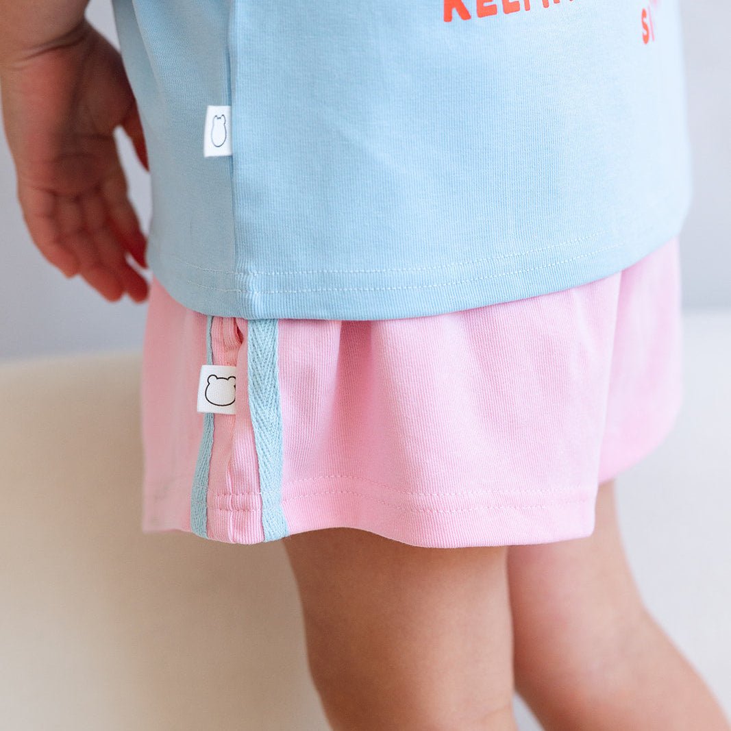 Organic Cotton Double Striped Shorts - Roobear Kids