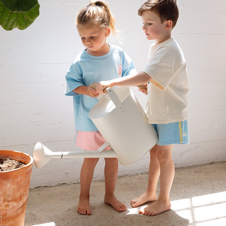 Organic Cotton Double Striped Shorts - Roobear Kids