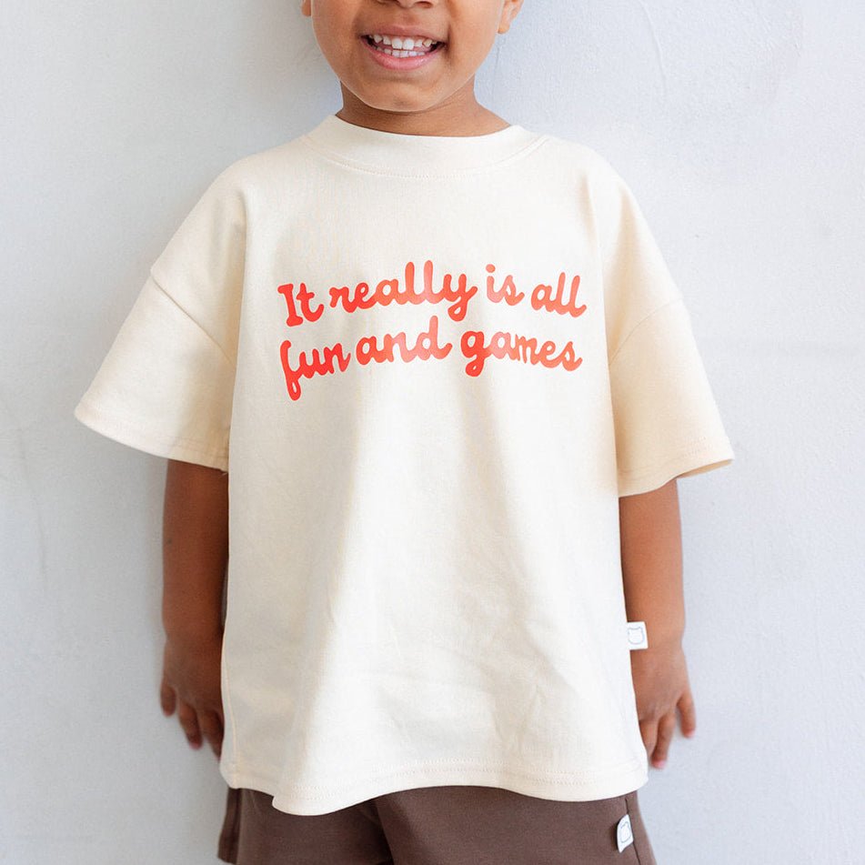 Really Just Fun and Games Organic Cotton Tee - Roobear Kids