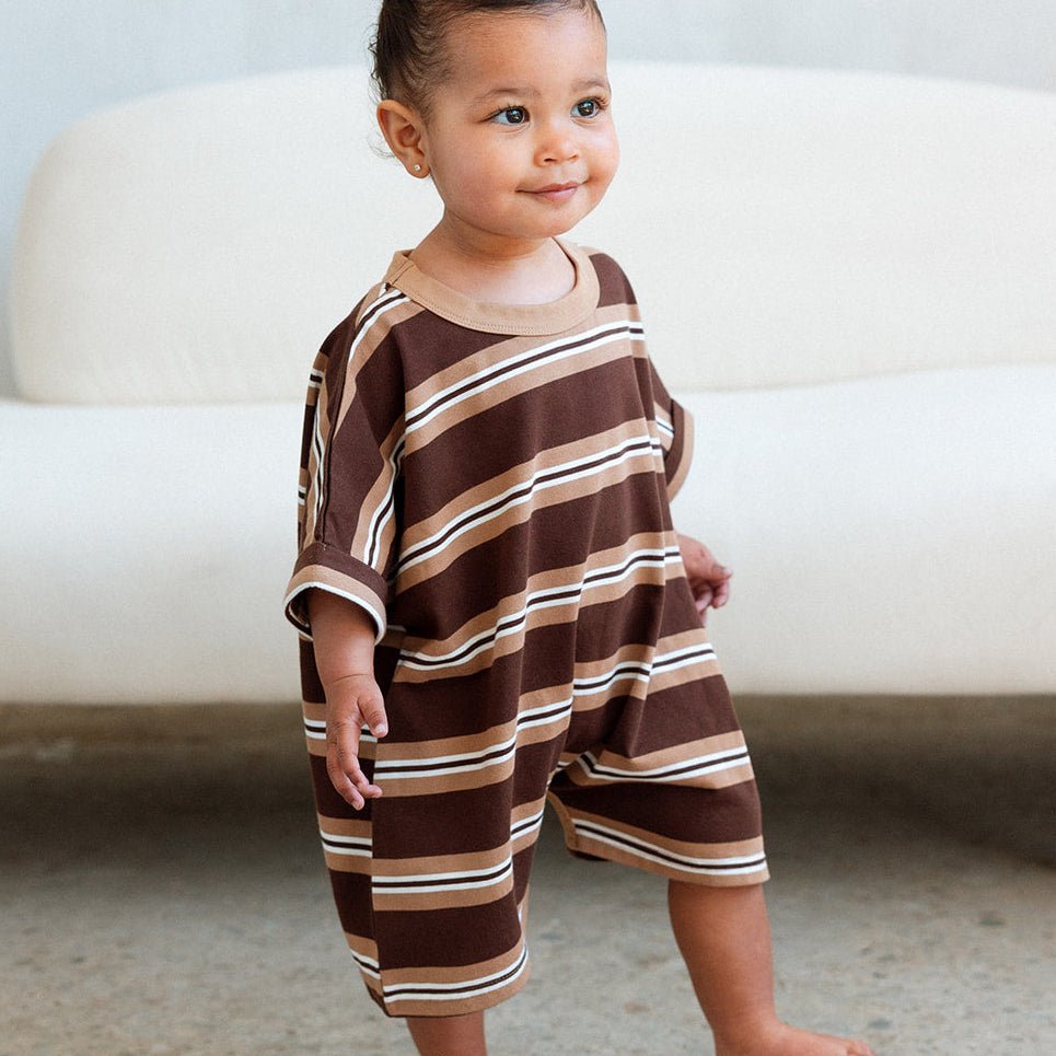 Cotton Striped Romper - Roobear Kids