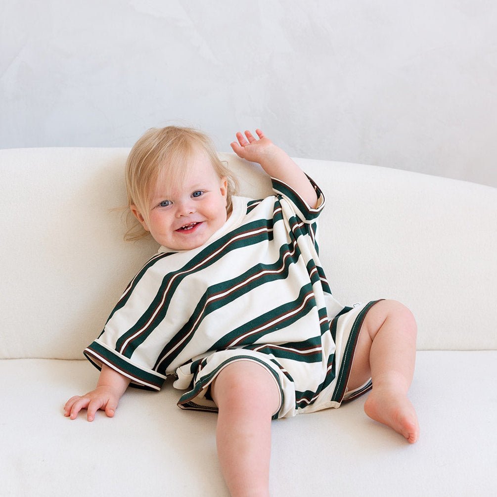 Cotton Striped Romper - Roobear Kids