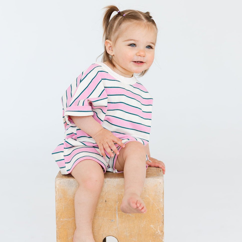 Cotton Striped Romper - Roobear Kids