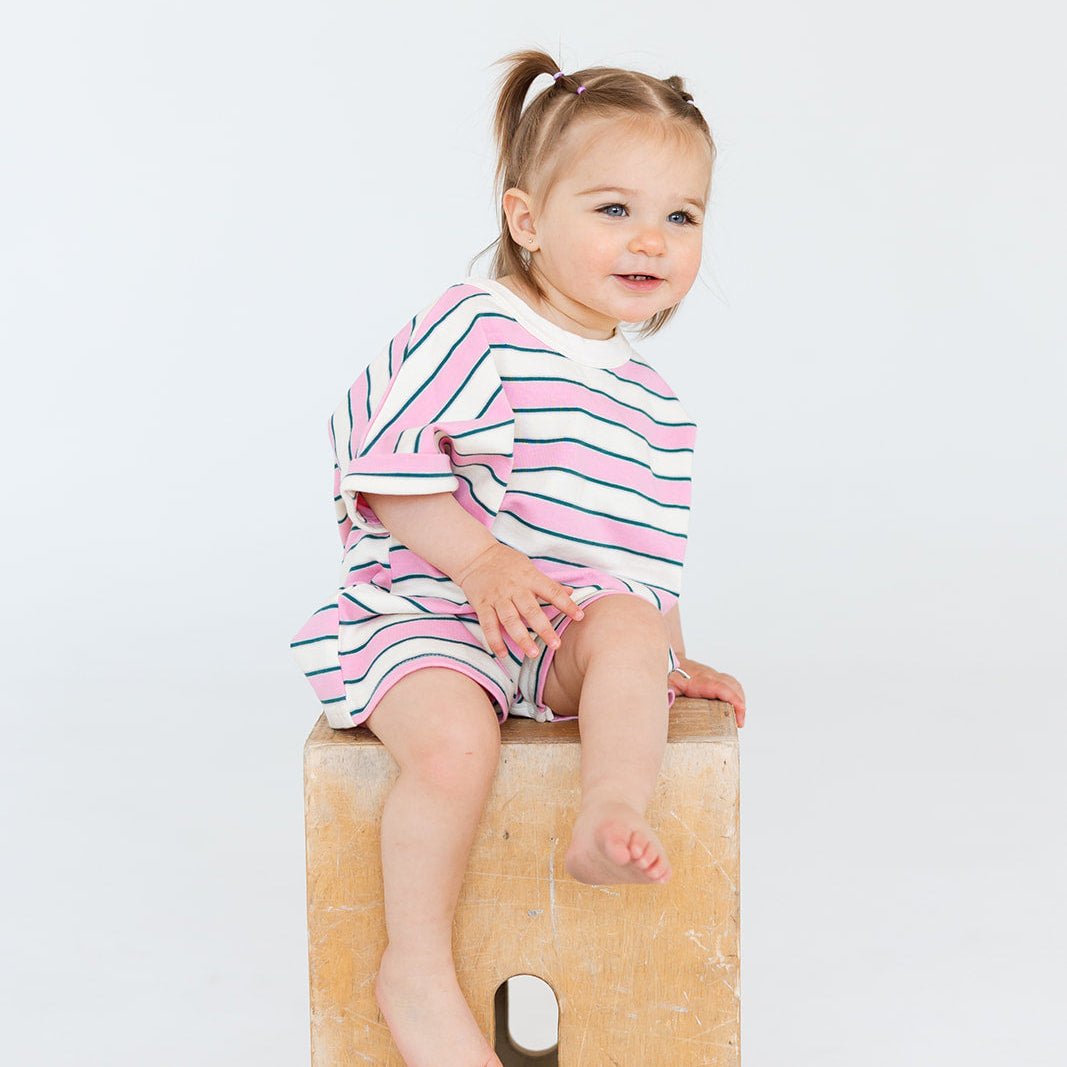 Cotton Striped Rompers - Roobear Kids