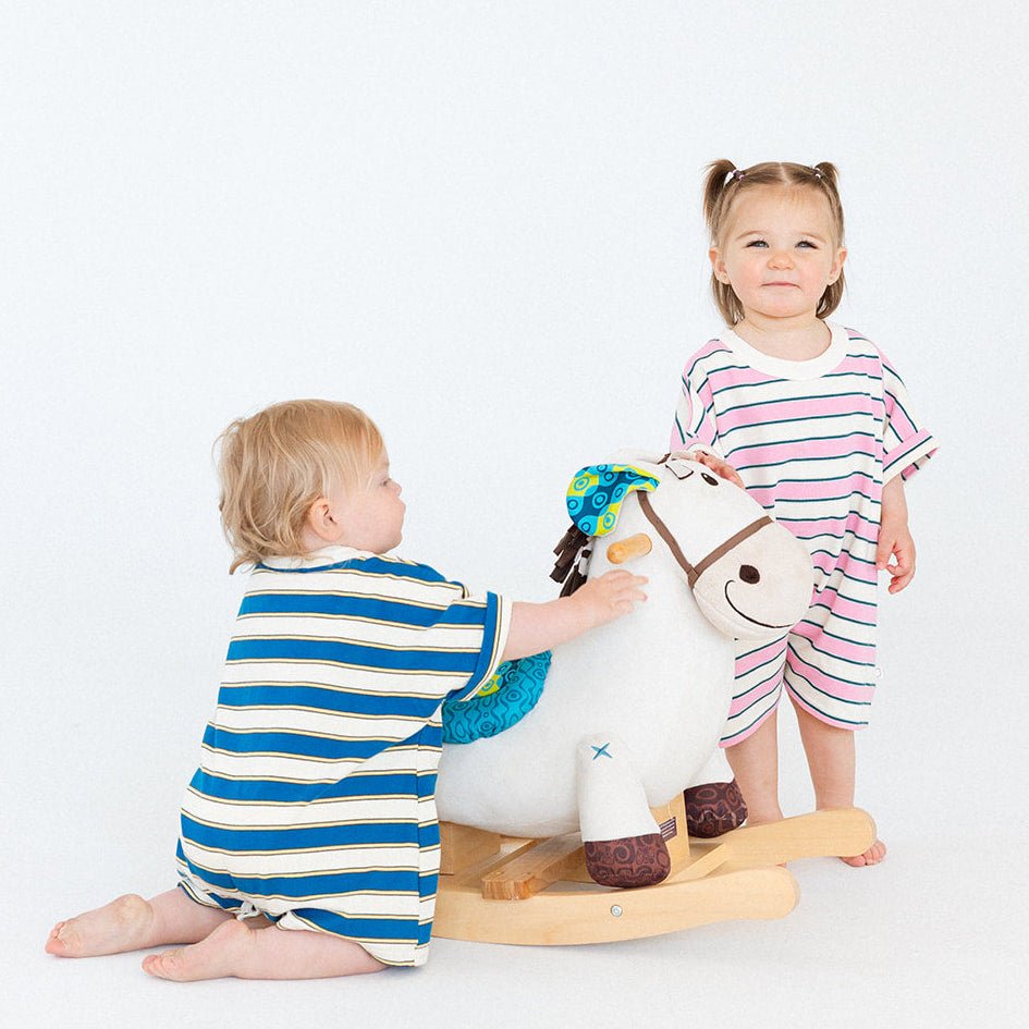 Cotton Striped Rompers - Roobear Kids