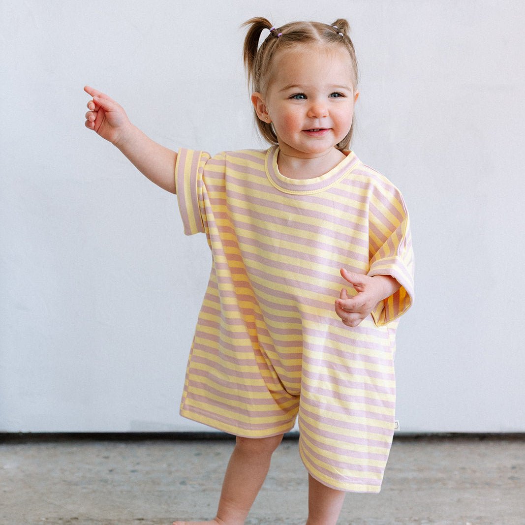 Cotton Striped Romper - Roobear Kids