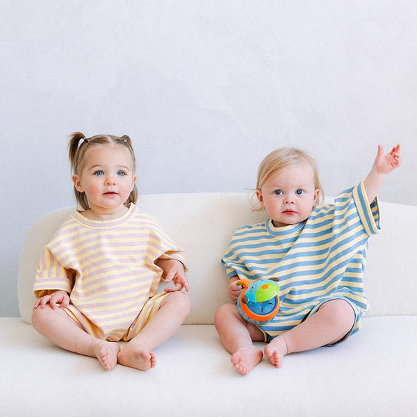 Cotton Striped Romper - Roobear Kids