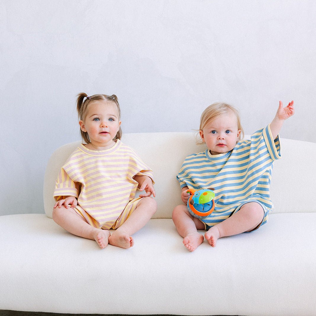Cotton Striped Romper - Roobear Kids
