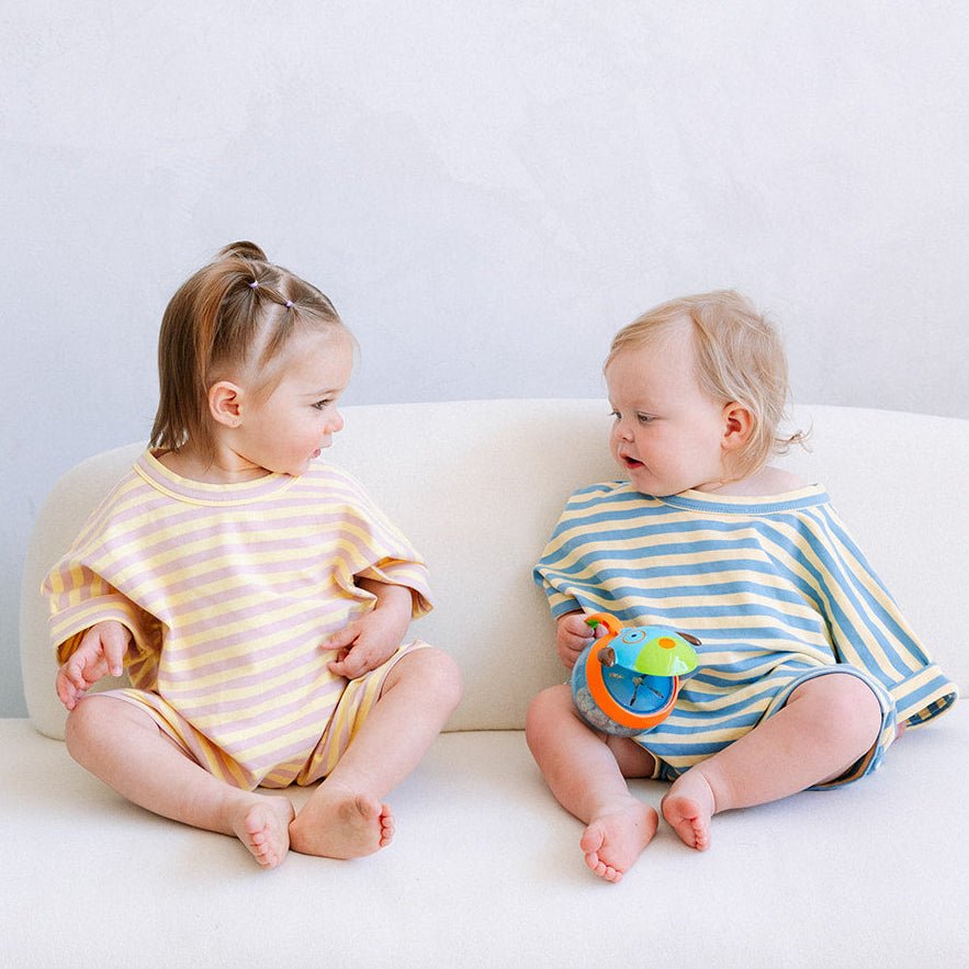 Cotton Striped Romper - Roobear Kids