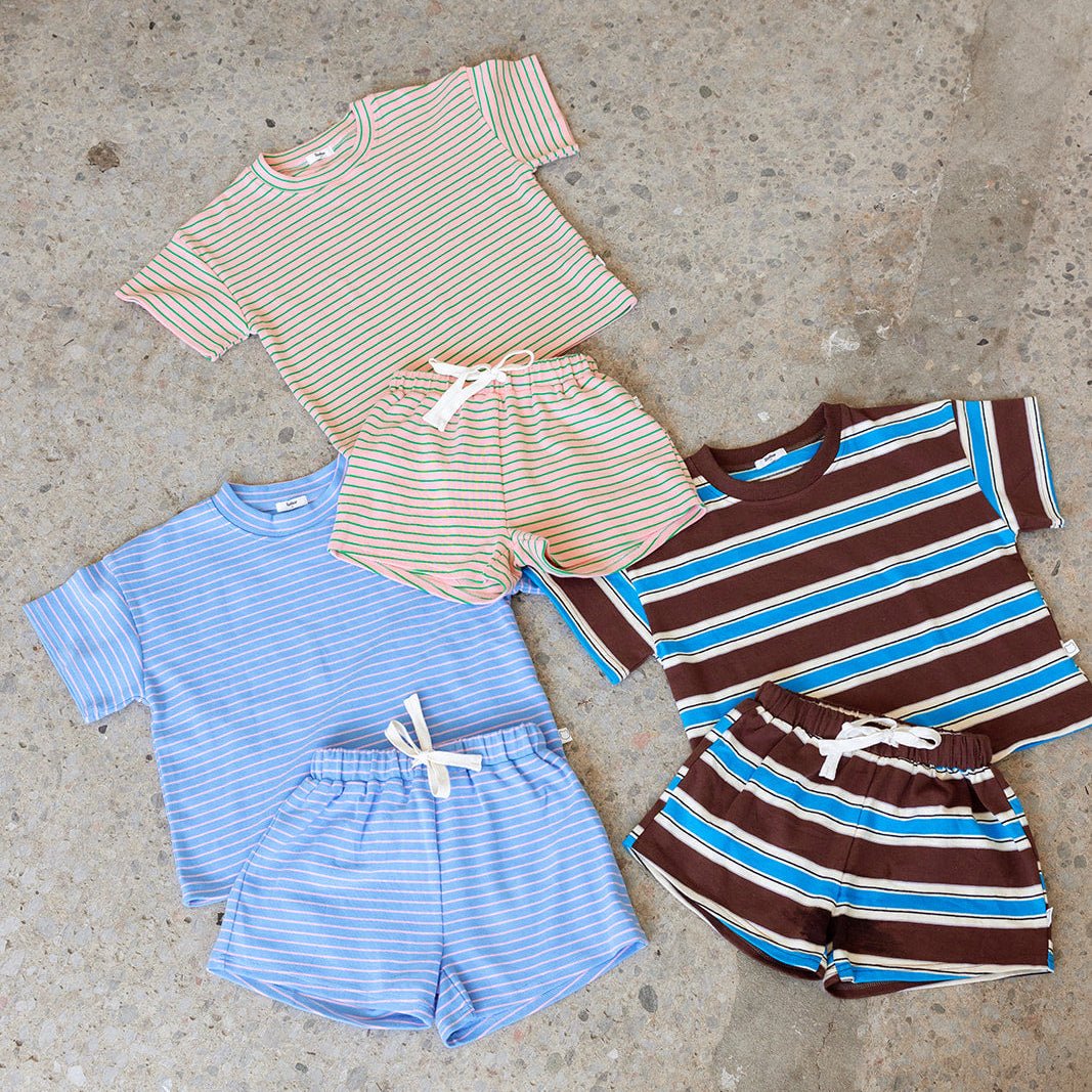 Cotton Striped Sets - Roobear Kids
