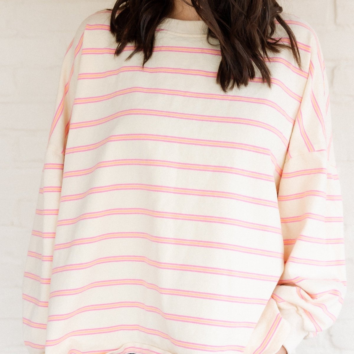 Mama Matching Striped Long Sleeve Crewneck - Roobear Kids