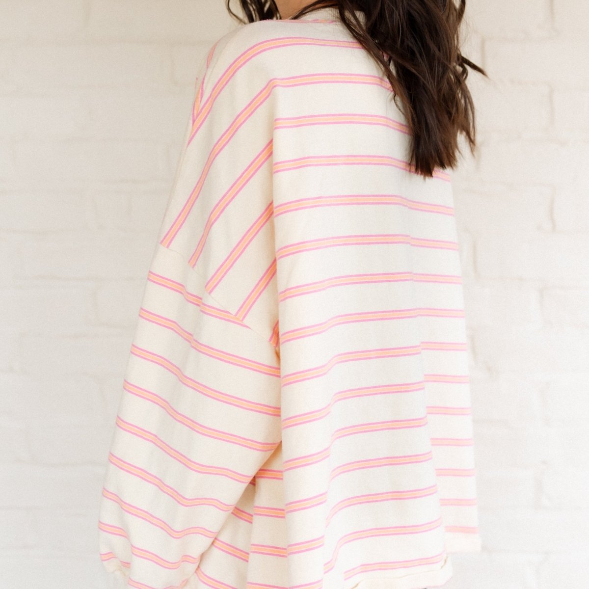 Mama Matching Striped Long Sleeve Crewneck - Roobear Kids