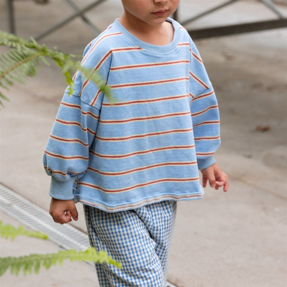Striped Lightweight Crewneck - Roobear Kids