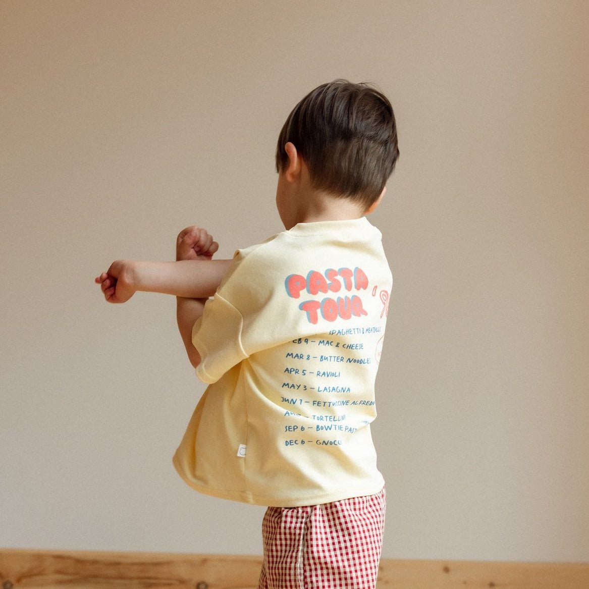 Pasta Tour Cotton Tee - Roobear Kids