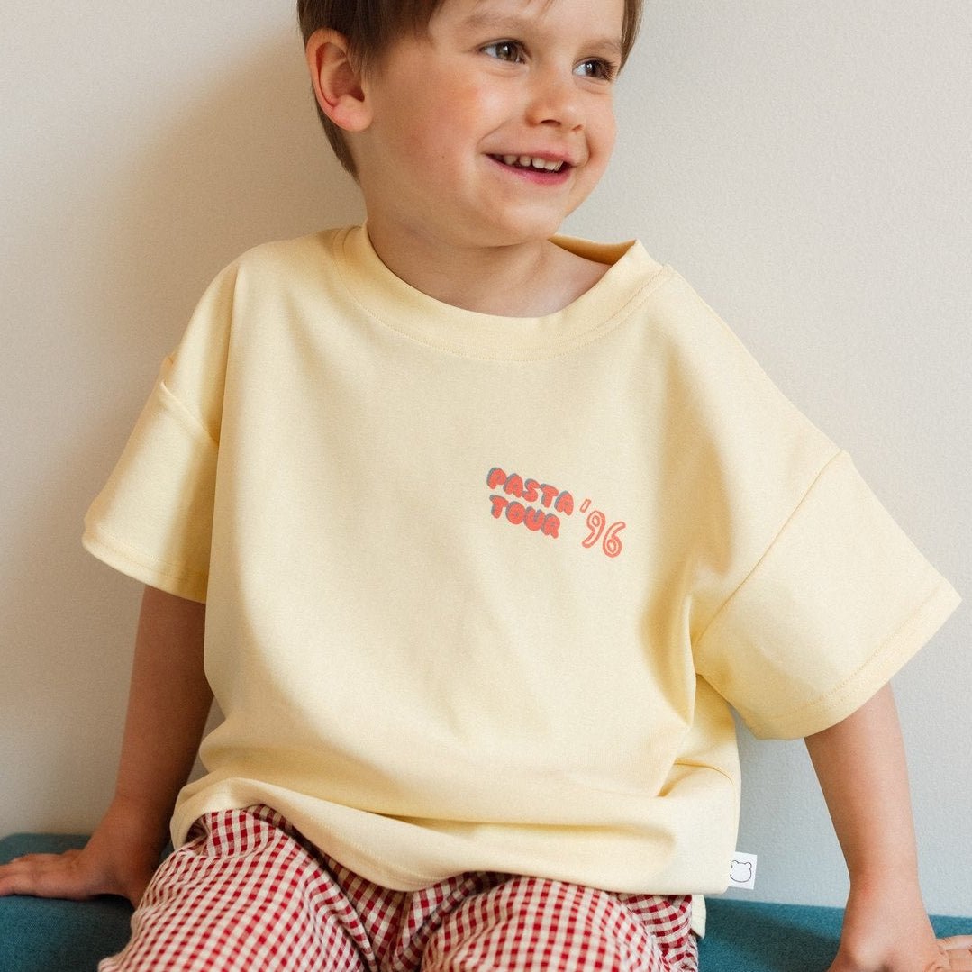 Pasta Tour Cotton Tee - Roobear Kids