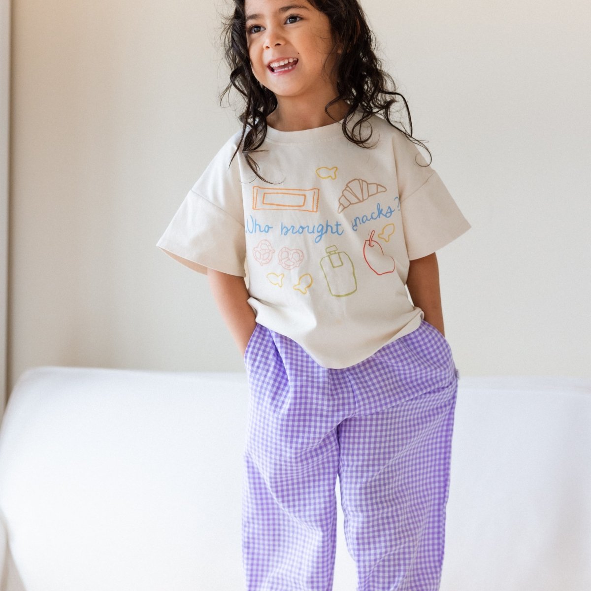 Comfy Gingham Pants - Roobear Kids