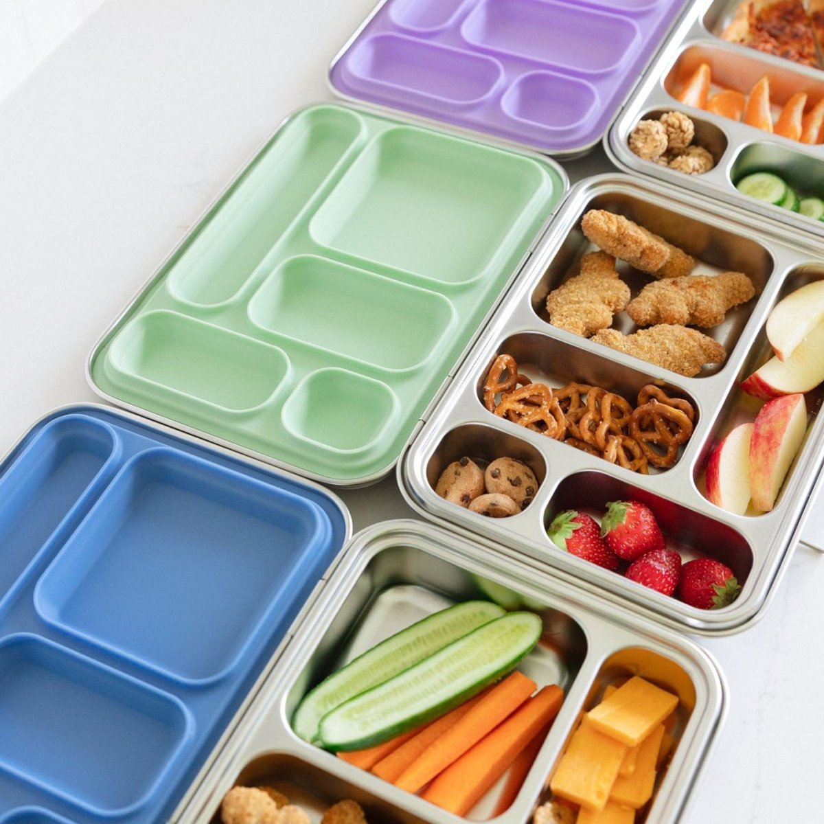Leakproof 5-Compartment Stainless Steel Lunch Box - Roobear Kids