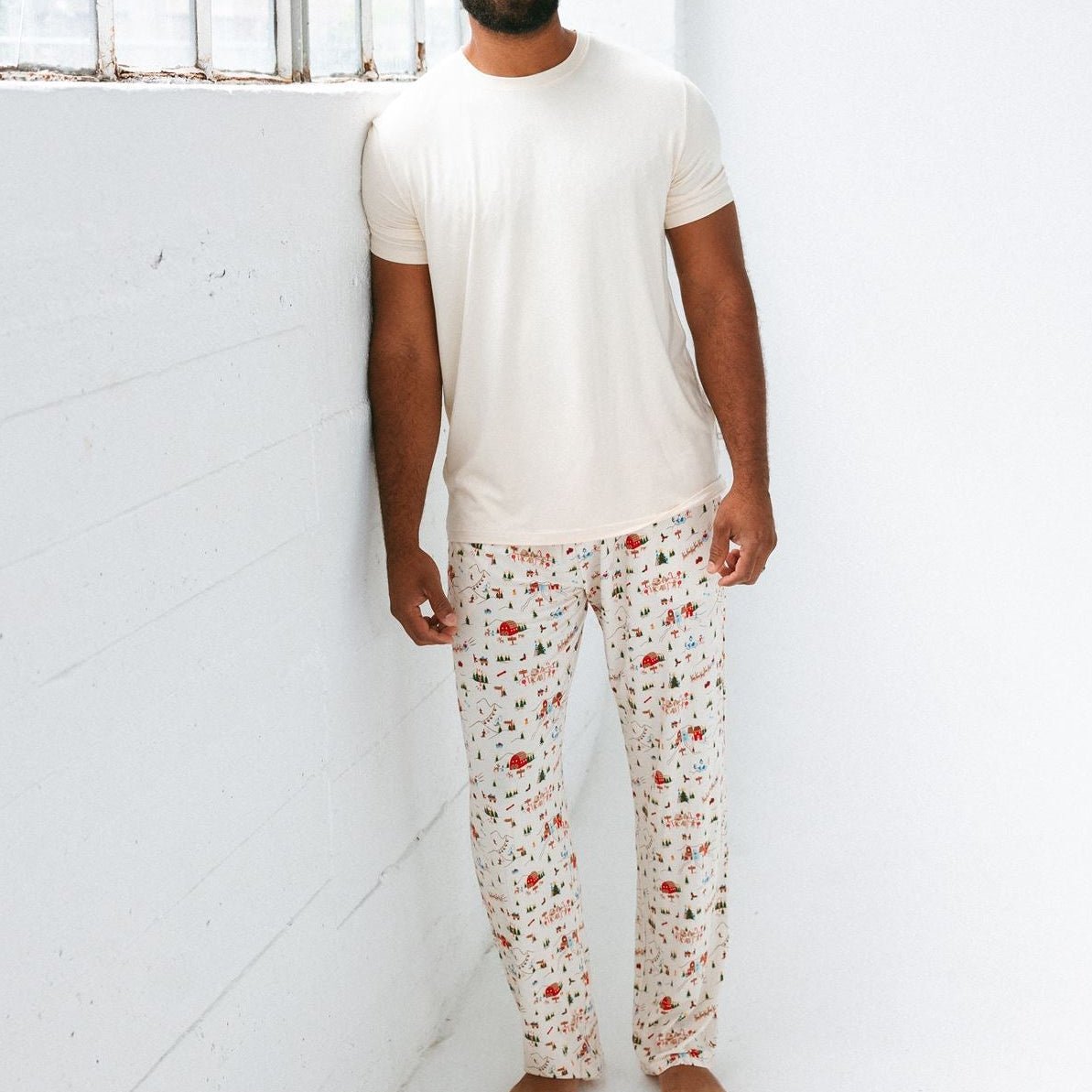 Men's Holiday Village Matching PJs - Roobear Kids