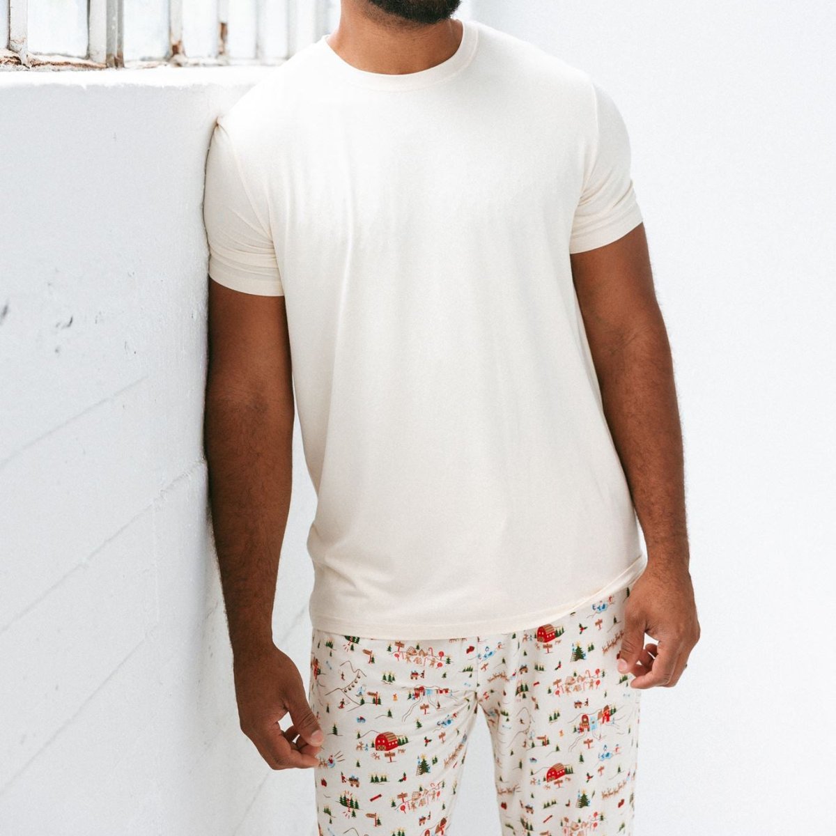 Men's Holiday Village Matching PJs - Roobear Kids