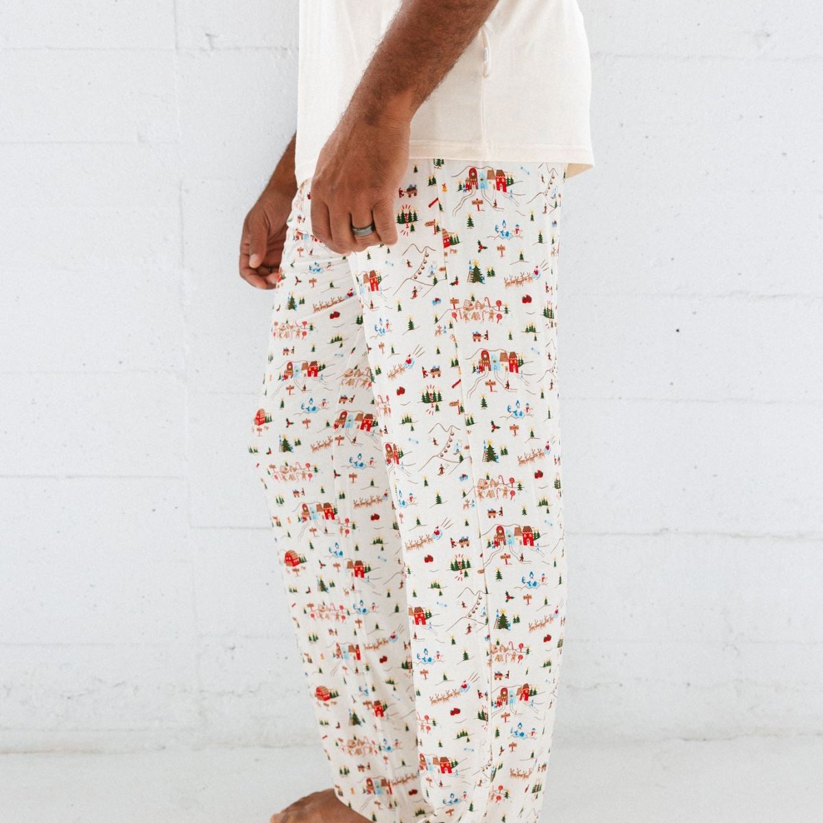 Men's Holiday Village Matching PJs - Roobear Kids