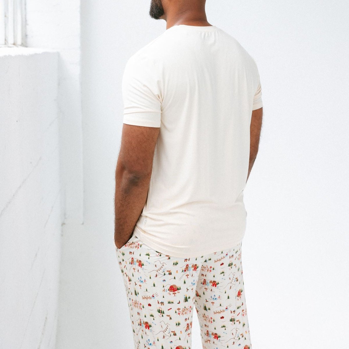 Men's Holiday Village Matching PJs - Roobear Kids