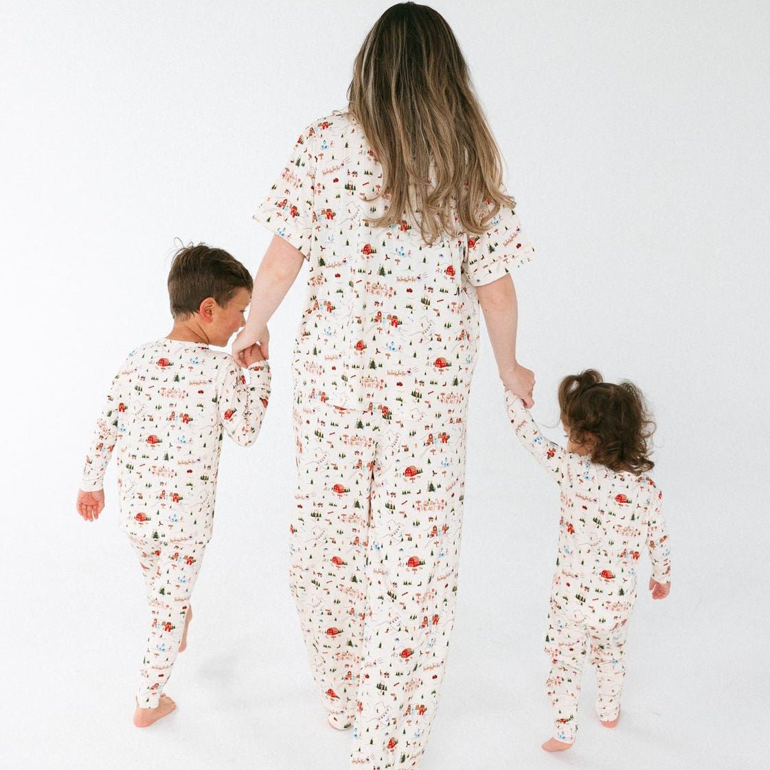 Women's Holiday Village Matching PJs - Roobear Kids