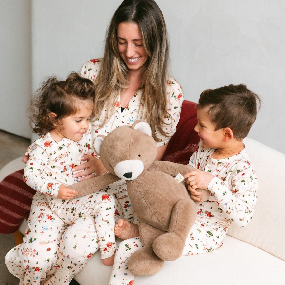 Women's Holiday Village Matching PJs - Roobear Kids