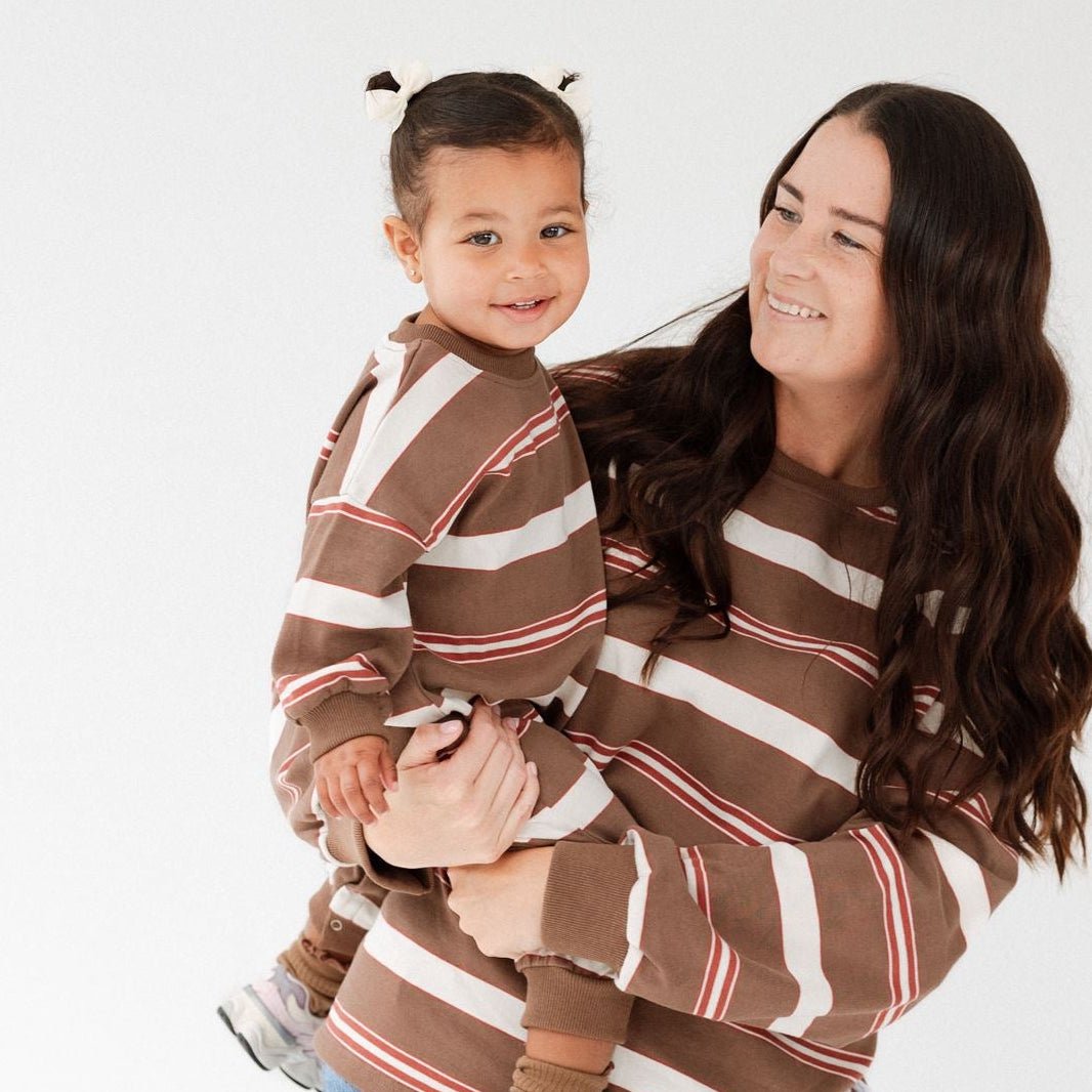 Striped Long Sleeve Romper - Roobear Kids