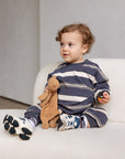 Striped Long Sleeve Romper - Roobear Kids