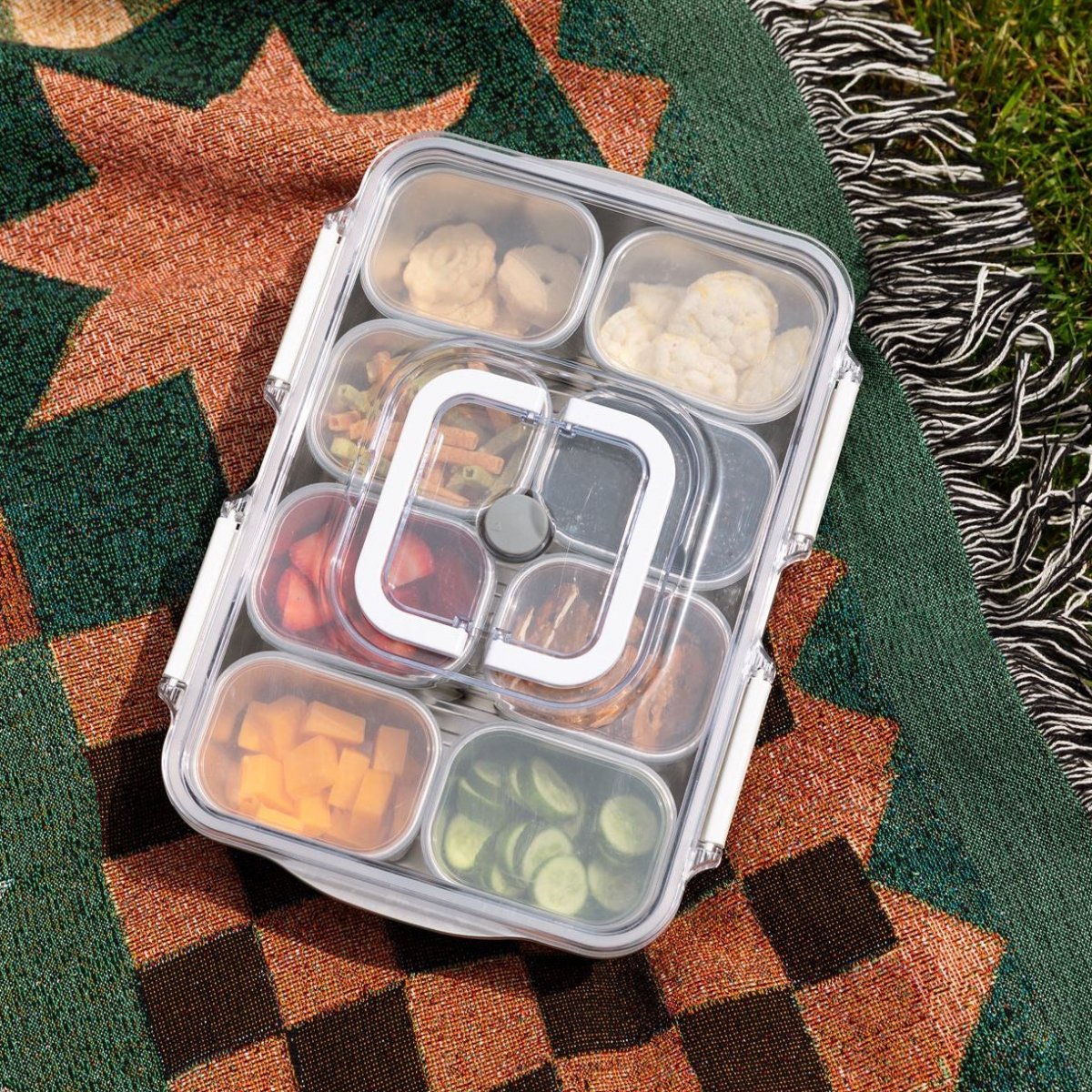 Leakproof 8-Compartment Snack Box - Roobear Kids
