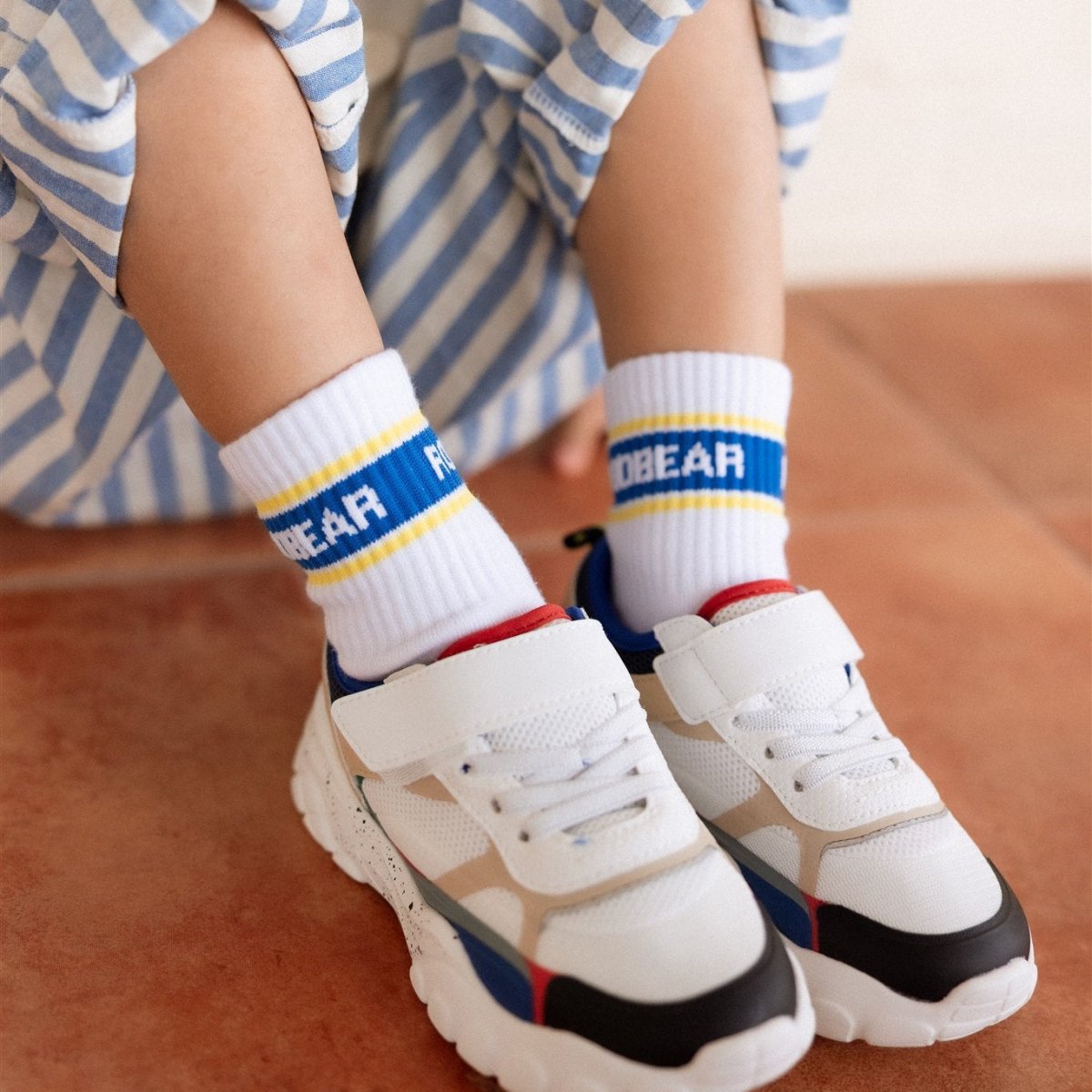 Double Striped Socks - 4 - pack - Roobear Kids