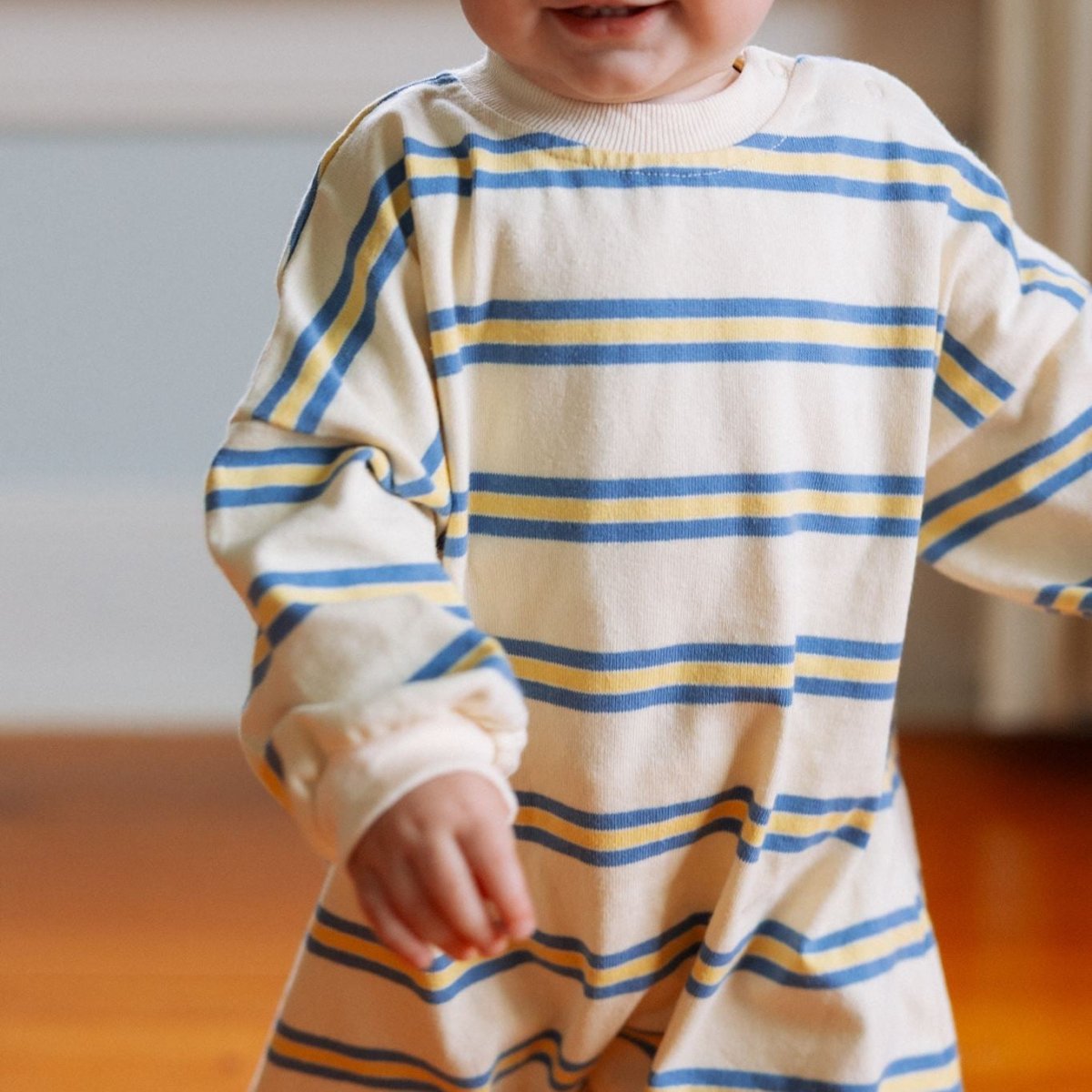 Striped Long Sleeve Romper - Roobear Kids