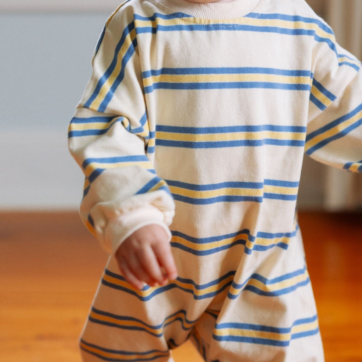Striped Long Sleeve Romper - Roobear Kids