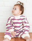 Striped Long Sleeve Romper - Roobear Kids