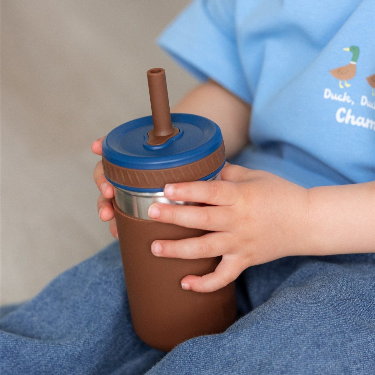 15oz Stainless Steel Spill - Proof Water Bottles (2 - pack) - Roobear Kids