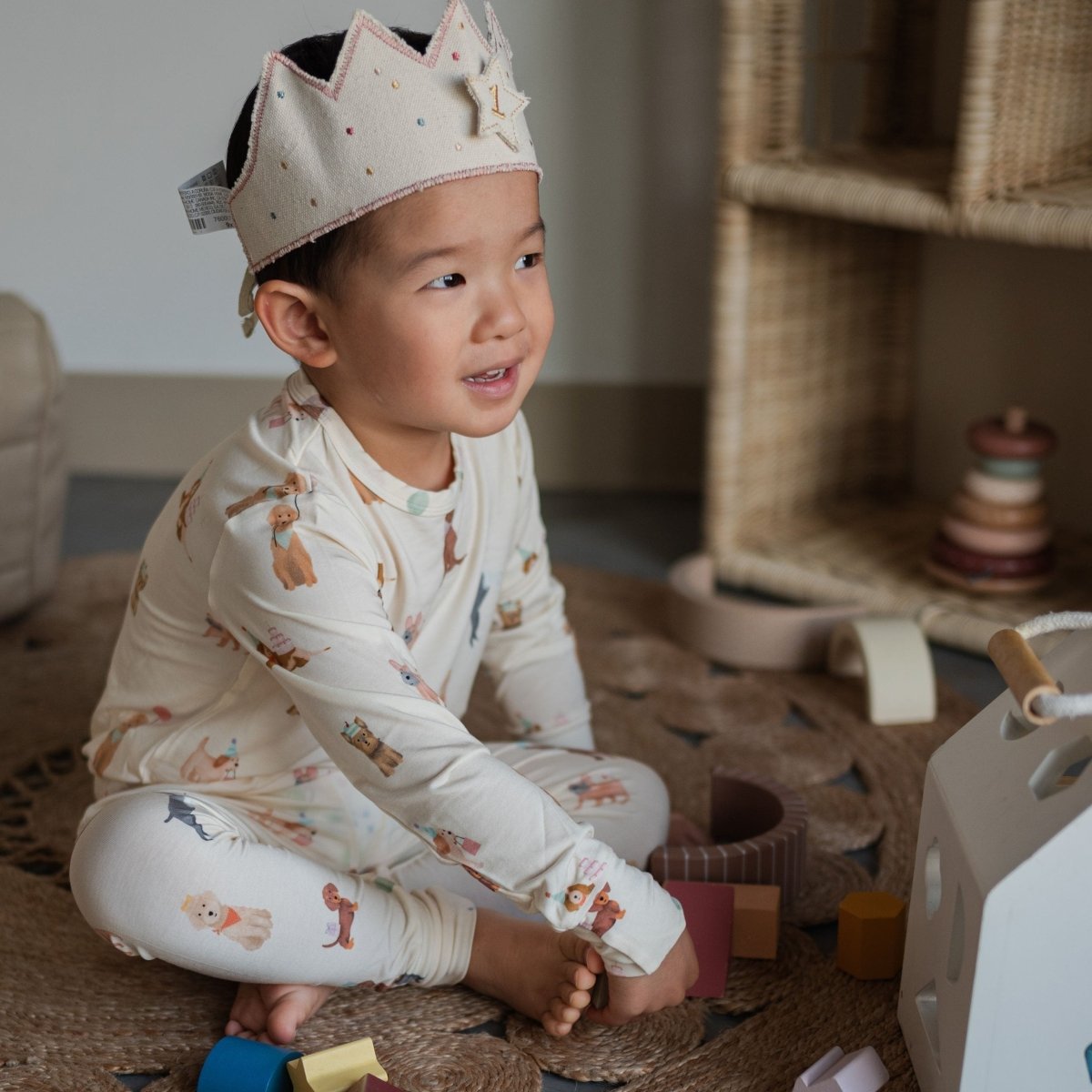 Party Pups Bamboo Two - Piece PJs - Roobear Kids