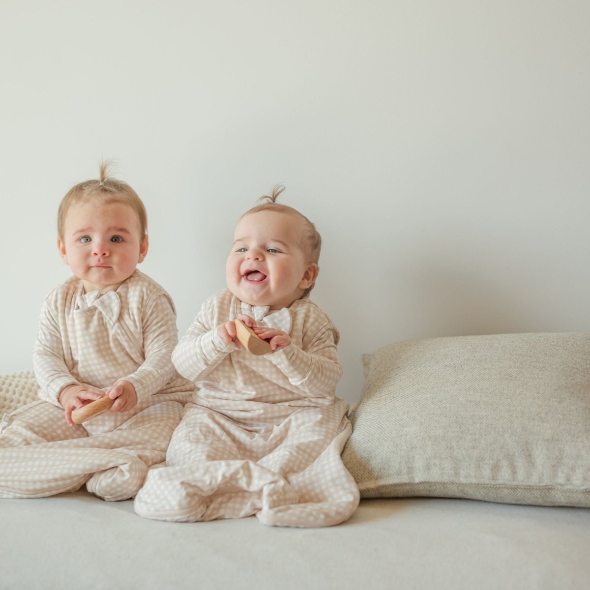 Gingham Bamboo Sleep Sack - Roobear Kids