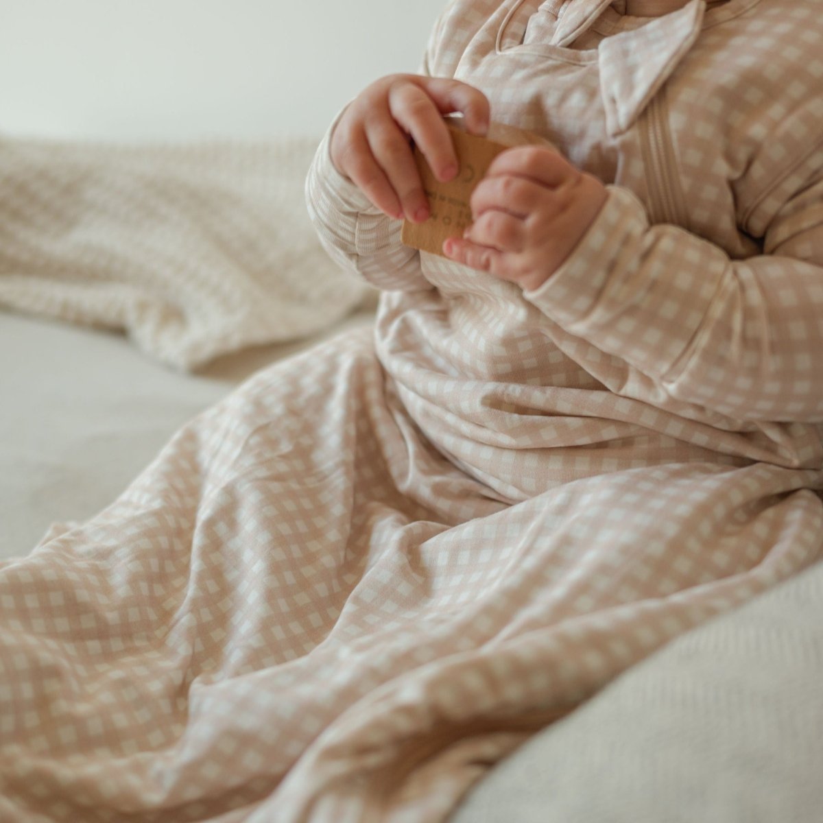Gingham Bamboo Sleep Sack - Roobear Kids