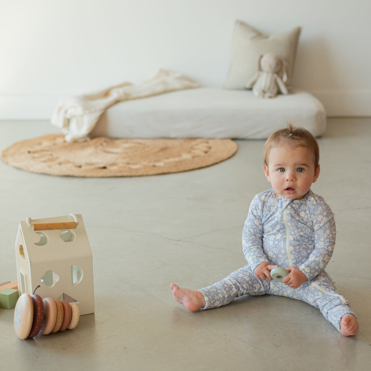 Peonies Bamboo Sleeper - Roobear Kids