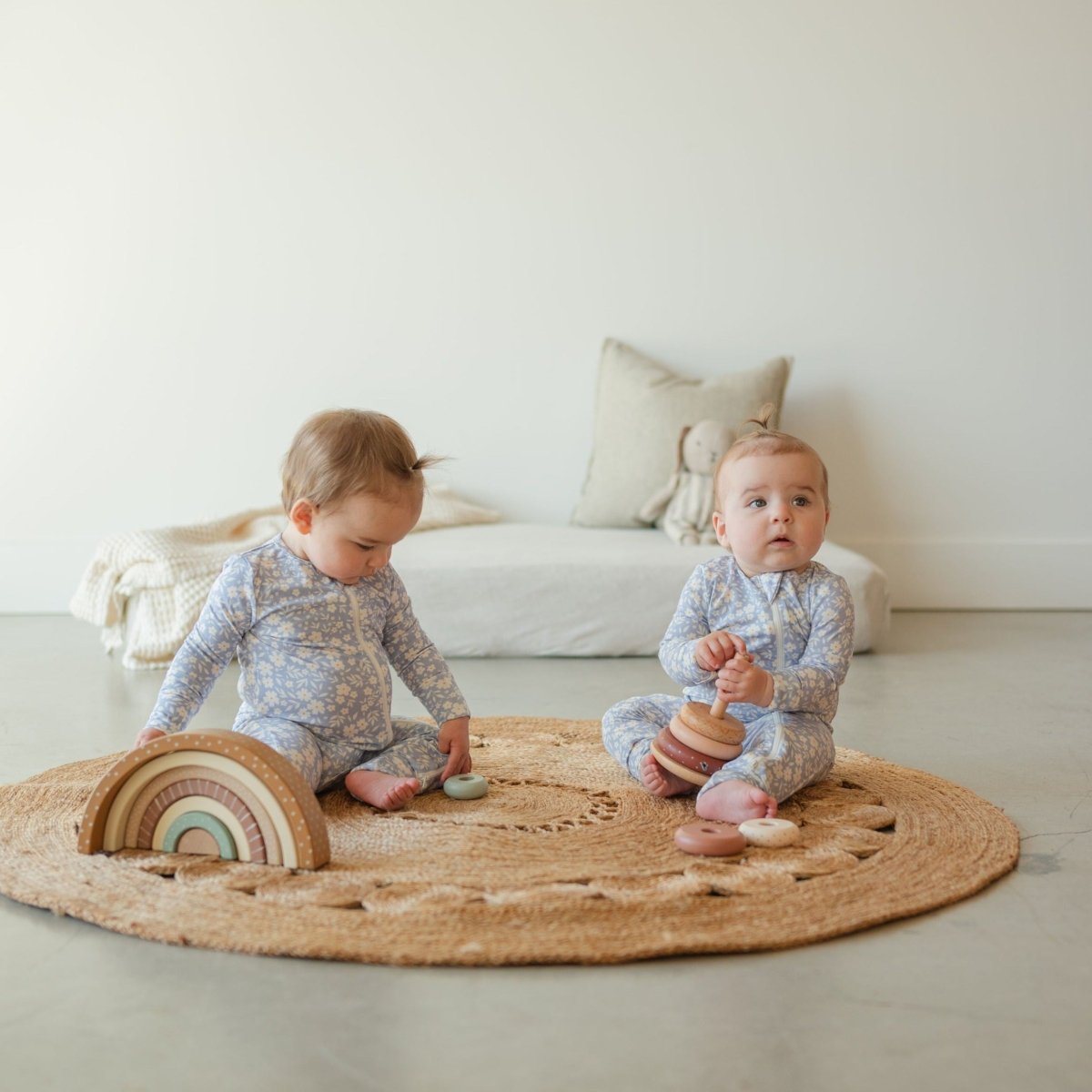 Peonies Bamboo Sleeper - Roobear Kids