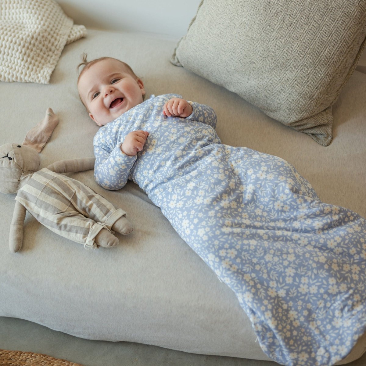 Peonies Bamboo Sleep Sack - Roobear Kids