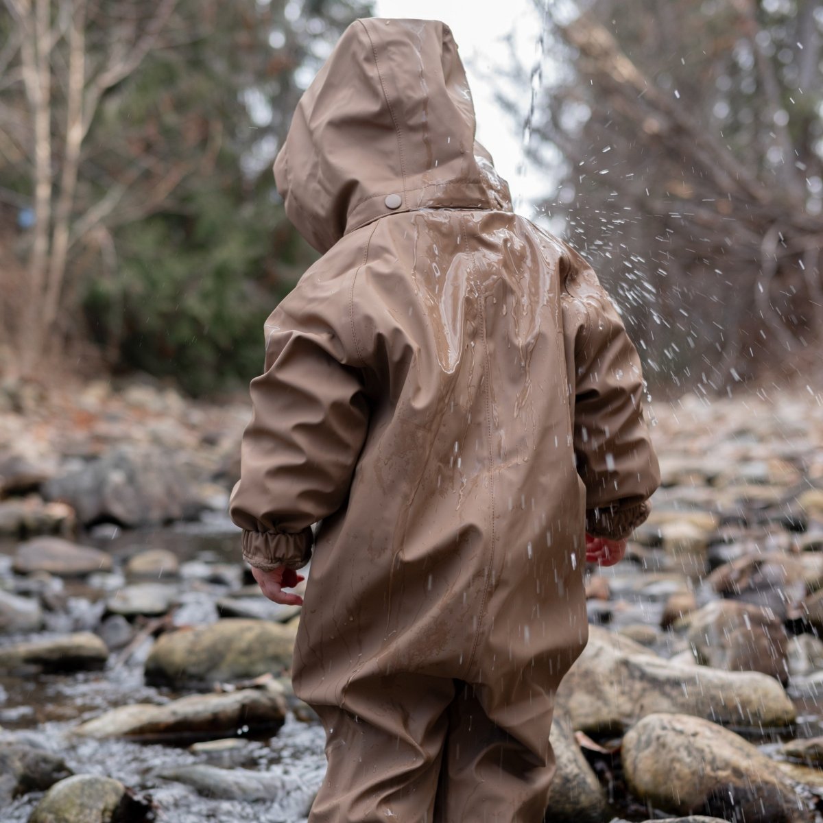 kids rainsuit (two prints available) – beo Images... Waterproof Fleece-Lined One-Piece Rain Suit | Roobear Kids