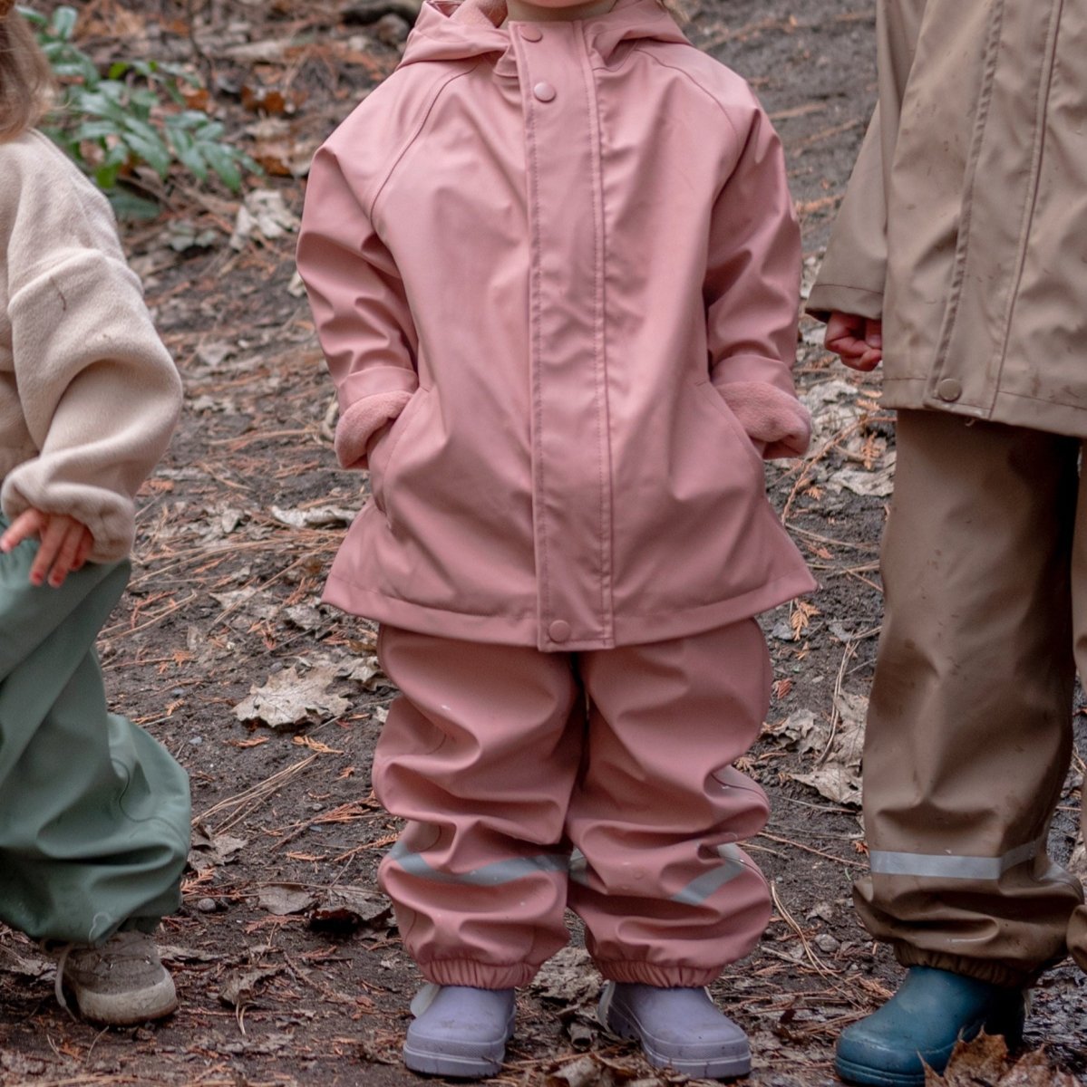 Rain Gear - Waterproof Fleece - Lined Rain Jacket - Roobear Kids