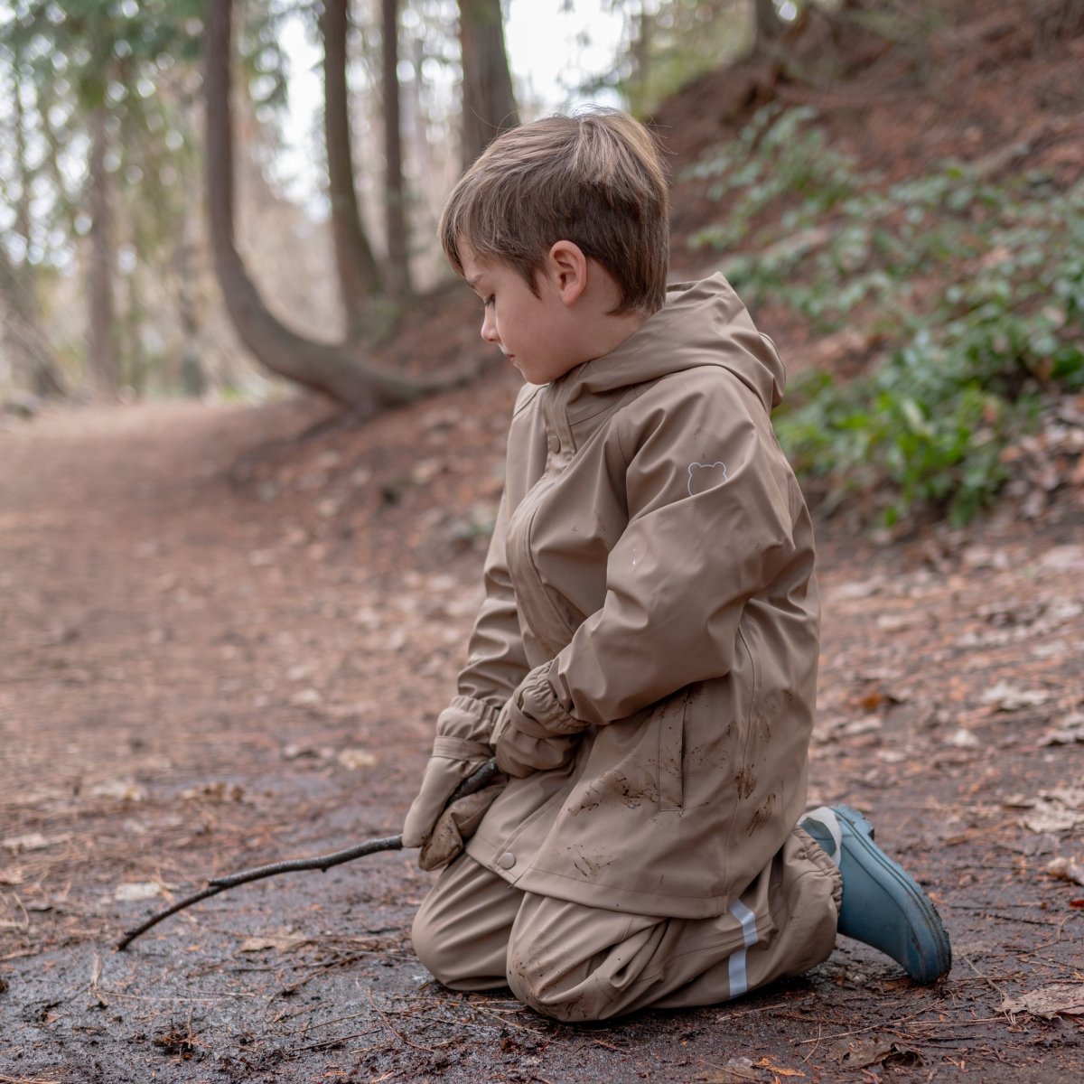 Rain Gear - Waterproof Fleece - Lined Rain Jacket - Roobear Kids