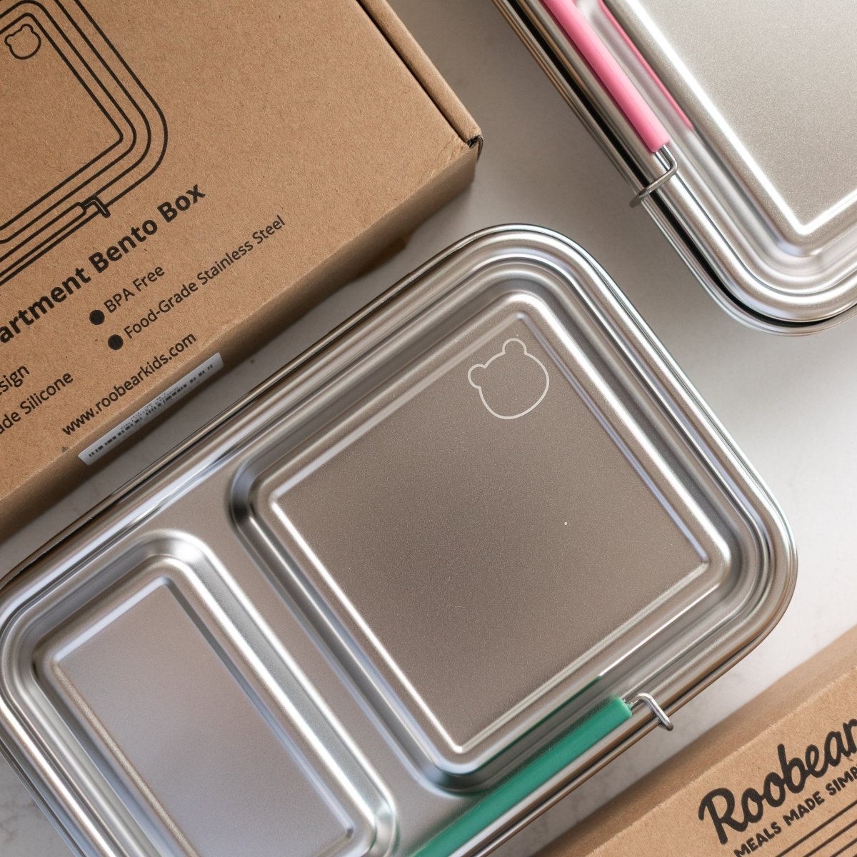 2 - Compartment Lunch Box - Roobear Kids